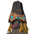 The Ancient Helm with Light Blue Dye from Breath of the Wild