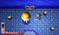 Link battling Gigabari in the Swamp Palace