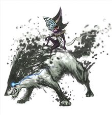 TP Midna and Wolf Link Concept Art