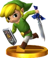 SSBfN3DS Toon Link Trophy Model