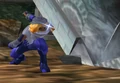 Sheik performing the Needle Storm move