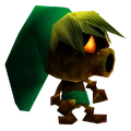 Link as a Deku Scrub, in Majora's Mask