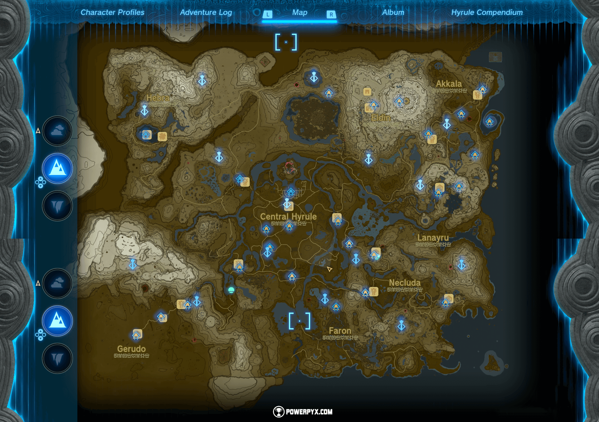 Maps and Locations, Hyrule Map