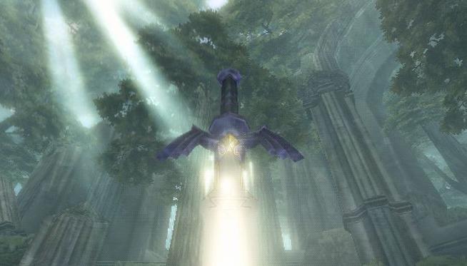 master sword twilight princess in game