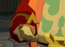 The larger broken piece of the Triforce of Wisdom in The Wind Waker