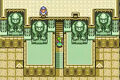 Kiki at the entrance to the Palace of Darkness in A Link to the Past