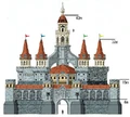 Hyrule Castle diagram from Twilight Princess