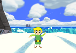 Link sliding on ice