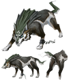 Wolf Link concept art