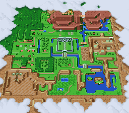 Hyrule Light World map