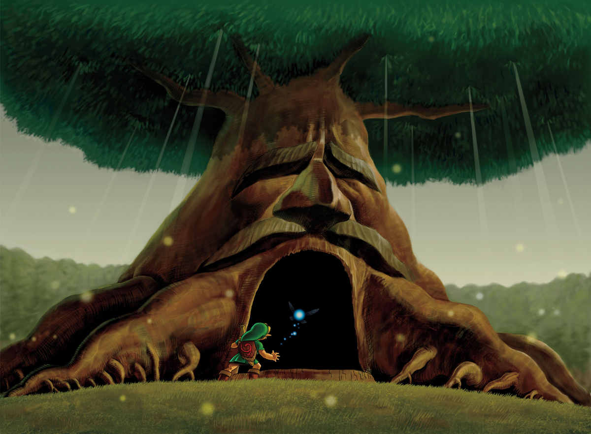 Zelda Ocarina Of Time 3ds Deku Tree Walkthrough