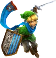 Link wielding the Knight's Sword