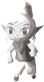 Tetra turned into a stone statue from Phantom Hourglass
