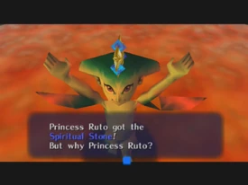 Ruto gets the Zora's Sapphire