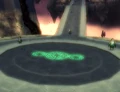 The platform where Link powers his sword at the entrance of the Twilight Realm