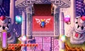 Link prepares to enter Lorule Castle through its front door