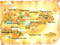 Hyrule Map artwork from The Adventure of Link