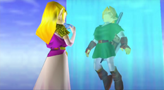 OOT Link sent to the past by Zelda
