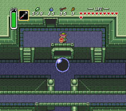 Screenshot of gameplay, at the 