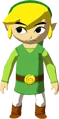 Link wearing the Green Clothes in The Wind Waker