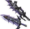 Artwork of the Swords of Darkness from Hyrule Warriors