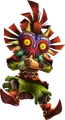 Artwork of Skull Kid wielding the Fairy Ocarina from Hyrule Warriors Legends