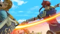Link being struck by Roy