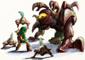 OoT Link Fighting Gohma Artwork.png