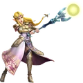 Zelda wielding the Dominion Rod