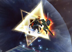 SSBB Link Triforce Slash