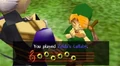 Link playing Zelda's Lullaby for the first time in Ocarina of Time