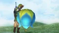 Link using a bomb