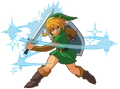 Artwork of Link performing a Spin Attack from A Link to the Past