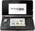 A black Nintendo 3DS