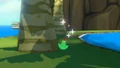 A Tingle Bottle underneath a Tree on Dragon Roost Island