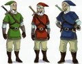 Concept art of Toby, Janka, and Horg