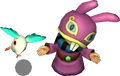 Sheerow mimicking Ravio's gestures from A Link Between Worlds