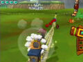 The Spirit Train firing cannonballs