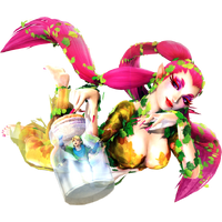 The Great Fairy, with Link in a bottle, in Hyrule Warriors