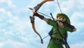 Link using the Bow from Skyward Sword