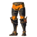 The Ancient Greaves with Orange Dye