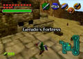 Link exploring Gerudo's Fortress in Ocarina of Time