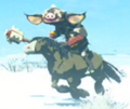 Black Bokoblin riding a Horse