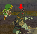 TWW Link Attacking Unarmored Darknut