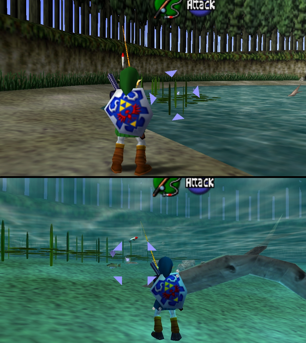 How To Get The Sinking Lure Zelda Ocarina Of Time Shorts #32