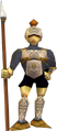 The Royal Crest on a Castle Guard's uniform from Ocarina of Time