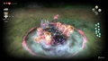 Wolf Link attacking the Bloat's underside in Twilight Princess HD