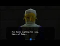 Sheik's introduction in the Temple of Time.