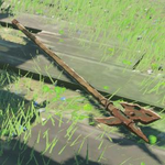 BotW Hyrule Compendium Rusty Halberd