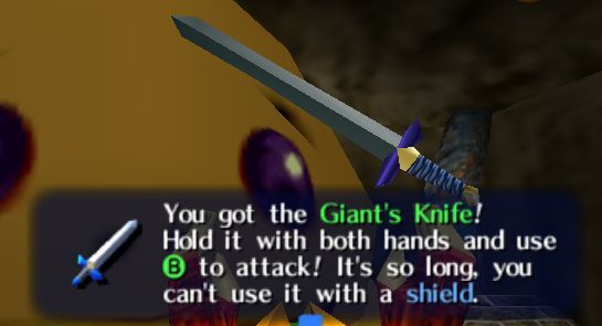 Giant's Knife, Zeldapedia